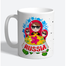 Кружка керамическая "RUSSIA"